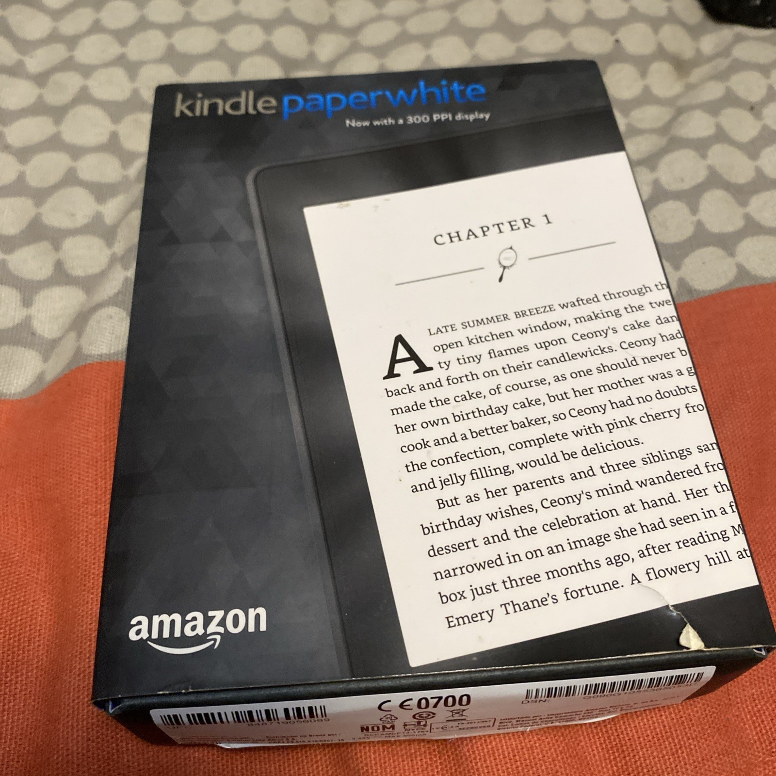 Amazon Kindle Paperwhite 7th Generation 4GB Wi-Fi BLACK