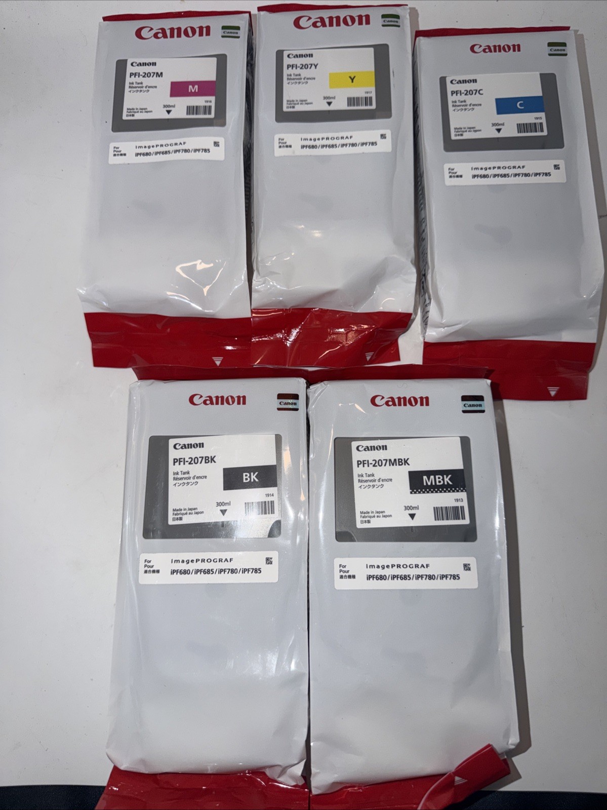 PFI-207 Ink Tank 300ML Replacement Canon 8791b001aa Ex : 2027