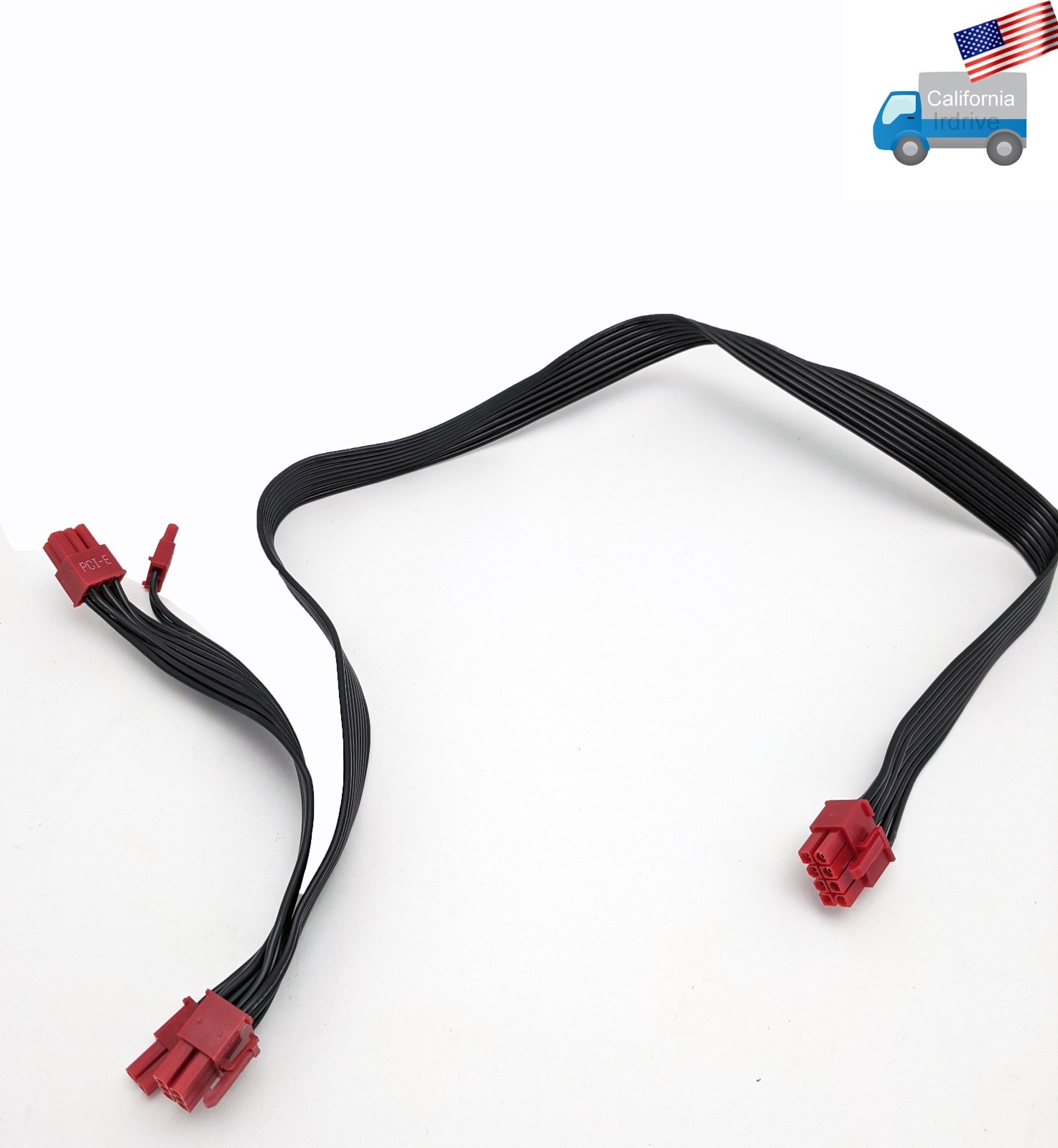 1x PowerSpec® Modular Dual 6+2pin PCIe Cable for PS650GSM/PS650BSM/PS750BSM PSU