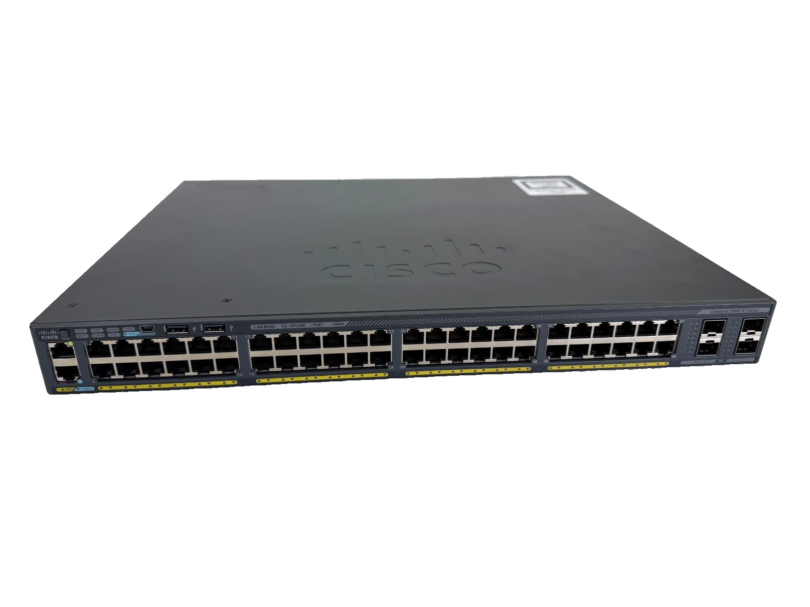 *READ* Cisco Catalyst 2960 WS-C2960X-48FPS-L V05 48 Port Rack Mountable Switch
