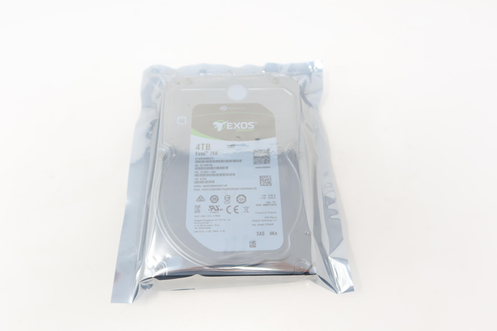 ST4000NM0075 Seagate ENT EXOS 4TB SAS 3.5" 7.2K 12G 4Kn Hard Drive 1Z1207-004