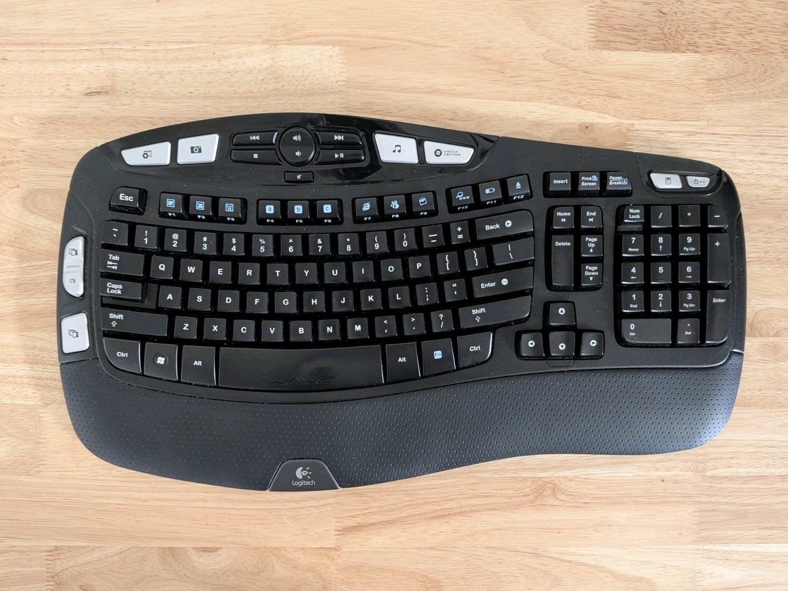 Logitech K350 Wireless Wave Keyboard Ergonomic Design | NO USB DONGLE