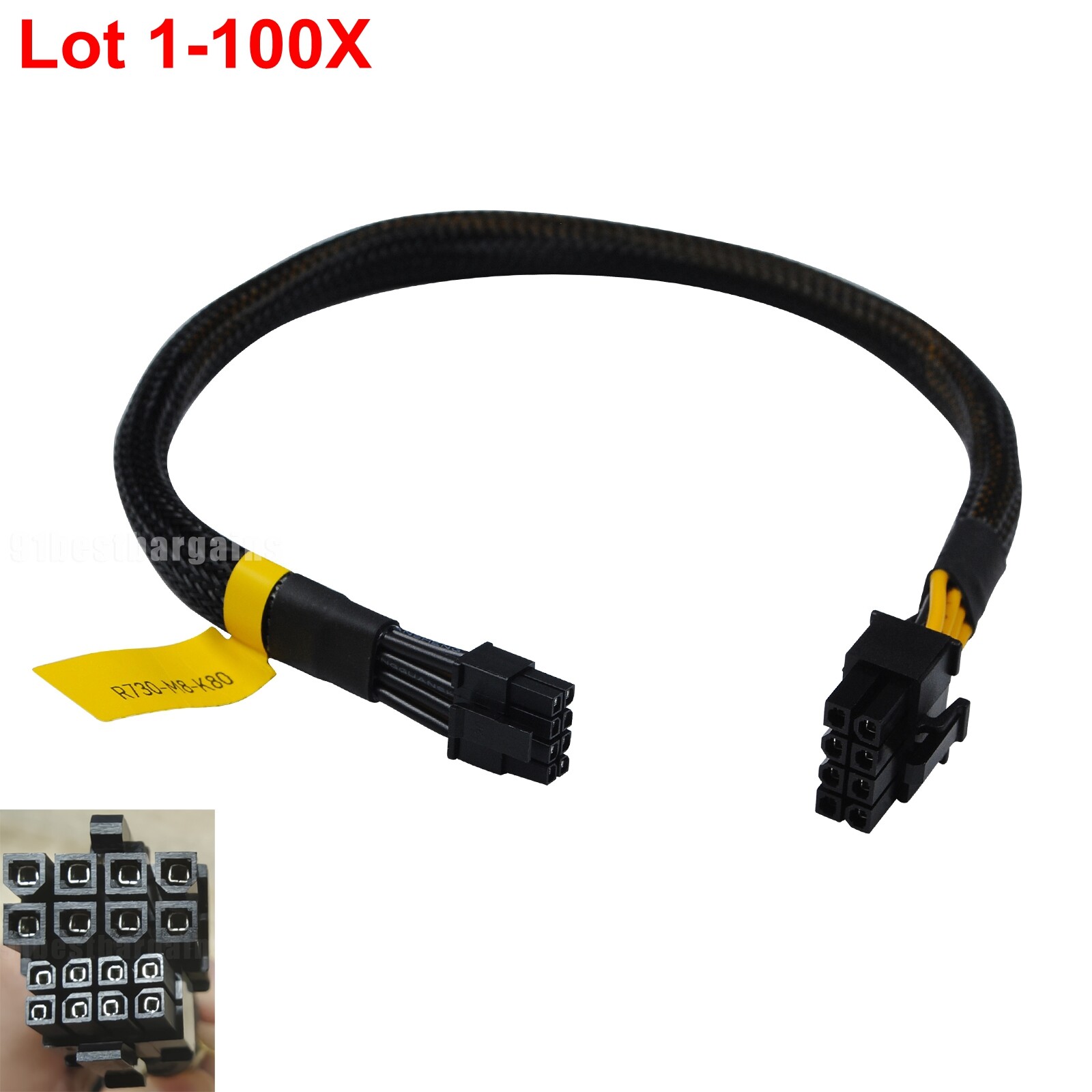For Dell R730 mini 8pin to 8pin K80 M60 M40 P40 GPU Power Supply Cord Cable lot