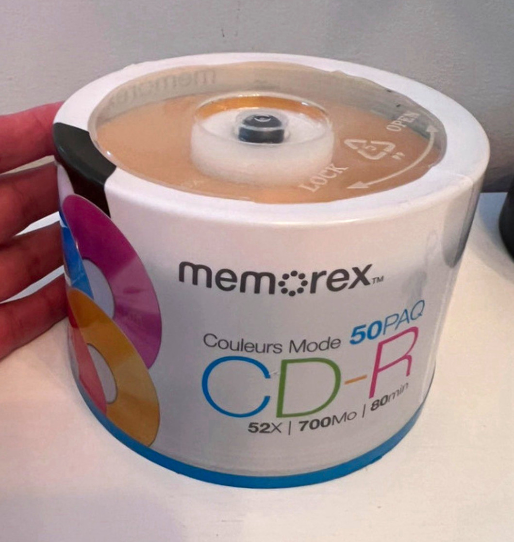 Memorex Cool Colors CD-R 50PK 52x 700MB 80min Recordable Spindle