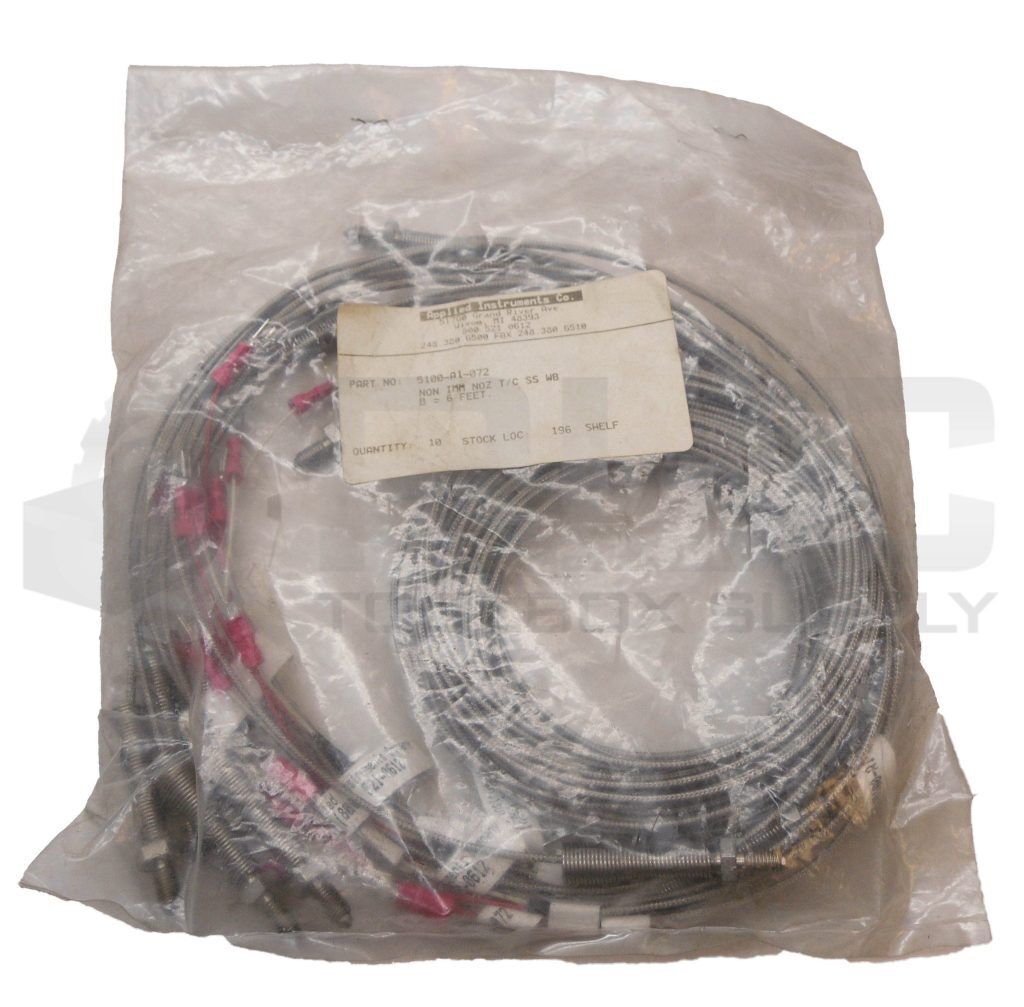 SEALED NEW BAG OF 10 APPLIED INSTRUMENTS 5100-A1-072 THERMOCOUPLE