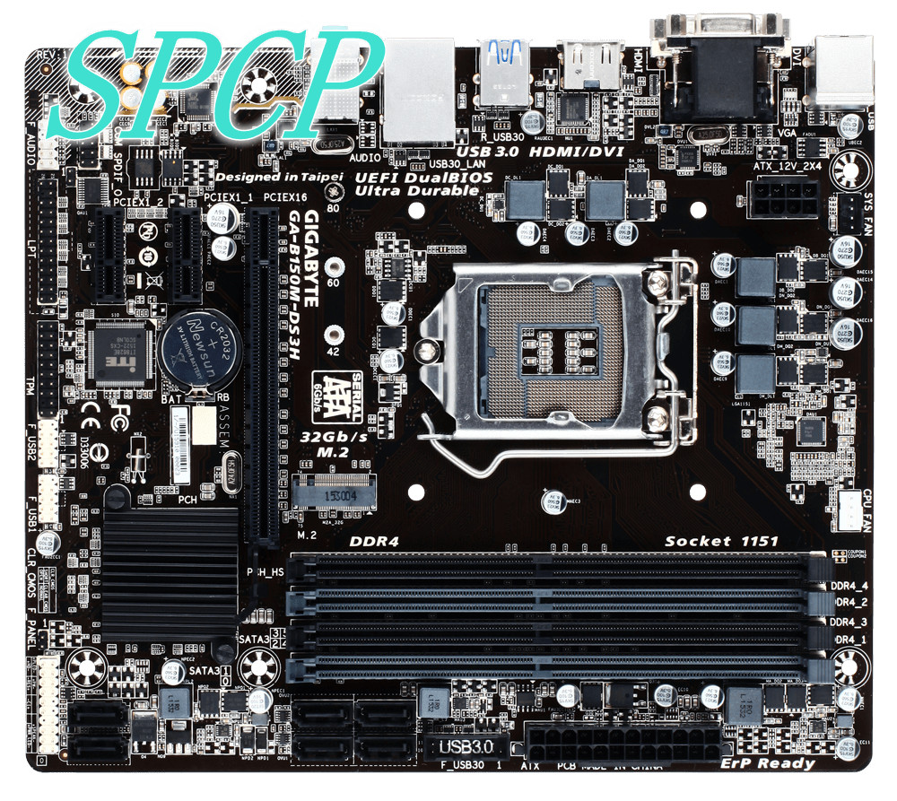 GIGABYTE GA-B150M-DS3H LGA 1151 socket INTEL Micro-ATX Motherboard ddr4 usb3.0