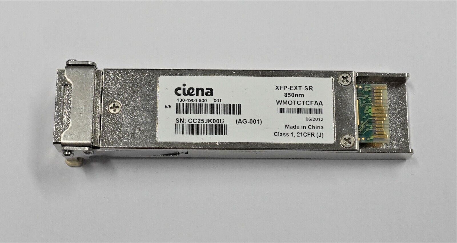 Ciena | XFP-EXT-SR | 130-4904-900 | 10GBase-SR MMF WMOTCTCFAA Transceiver