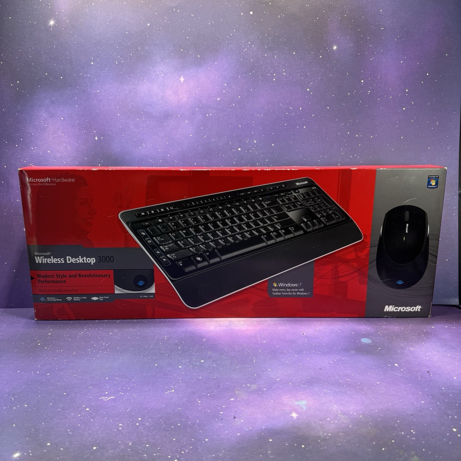 Microsoft Wireless Desktop 3000 Keyboard Bluetrack Tech KeyboardMouse Dongle