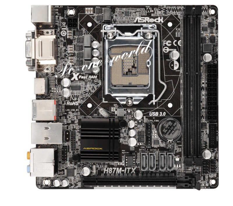 ASRock H87M-ITX Motherboard Intel H87 LGA 1150 DDR3 DIMM USB3.0 HDMI Mini-ITX