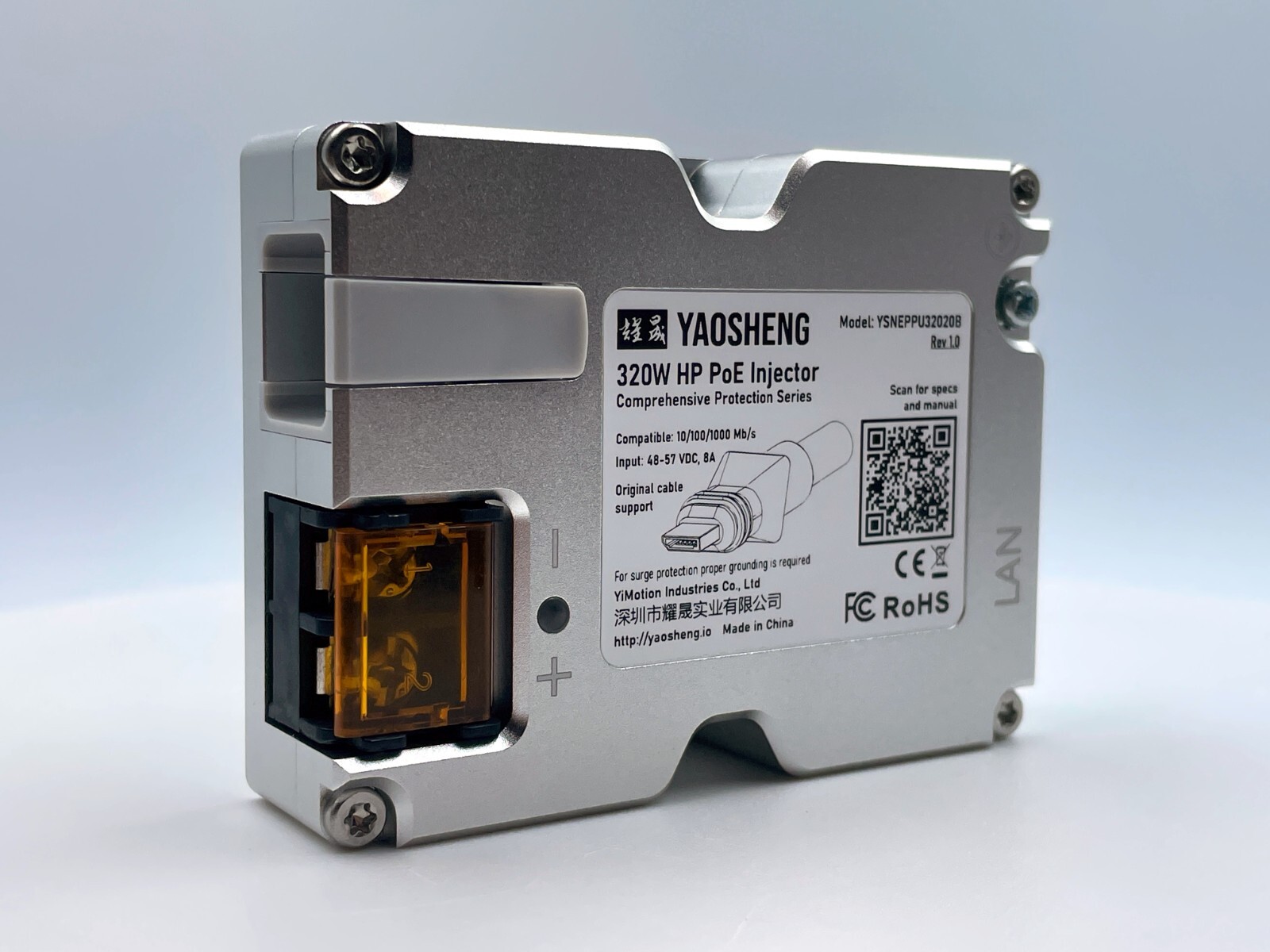YAOSHENG 320W PoE Injector for Starlink HP (Starlink High Performance)