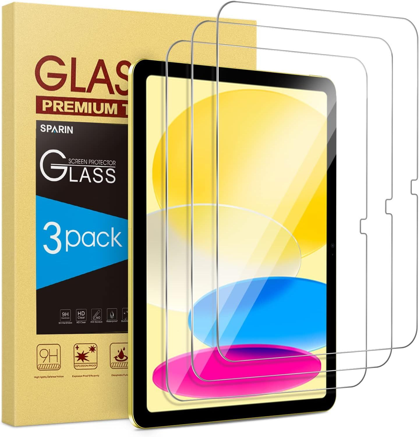 SPARIN 2 Pack Screen Protector for iPad Air 11-inch 2024 (6th Generation),...