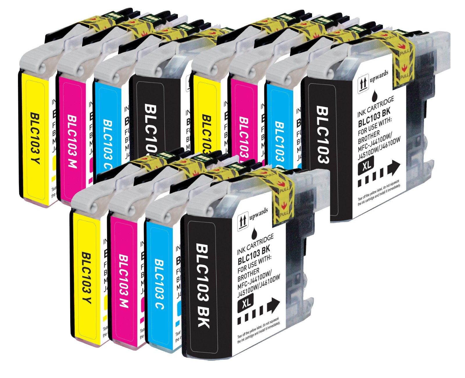 12P Printer Ink Compatible with Brother LC103XL MFC-J245 MFC-J875DW MFC-J6920DW