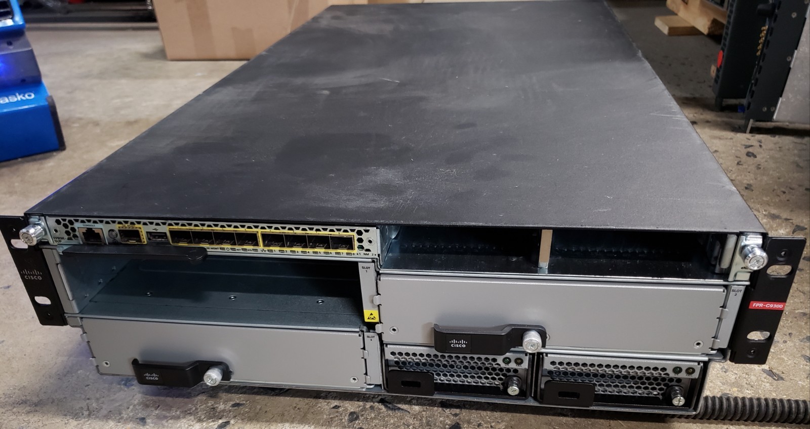 Cisco Firepower FPR-C9300-AC Security Appliance NO Power Cords w/  PSU+FPR9K-SUP