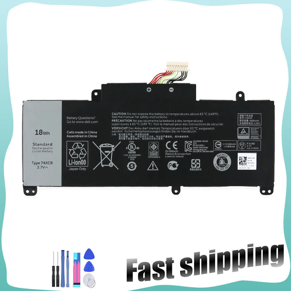New Battery For Dell Venue 8 Pro 5830 T01D Tablet 74XCR 074XCR VXGP6