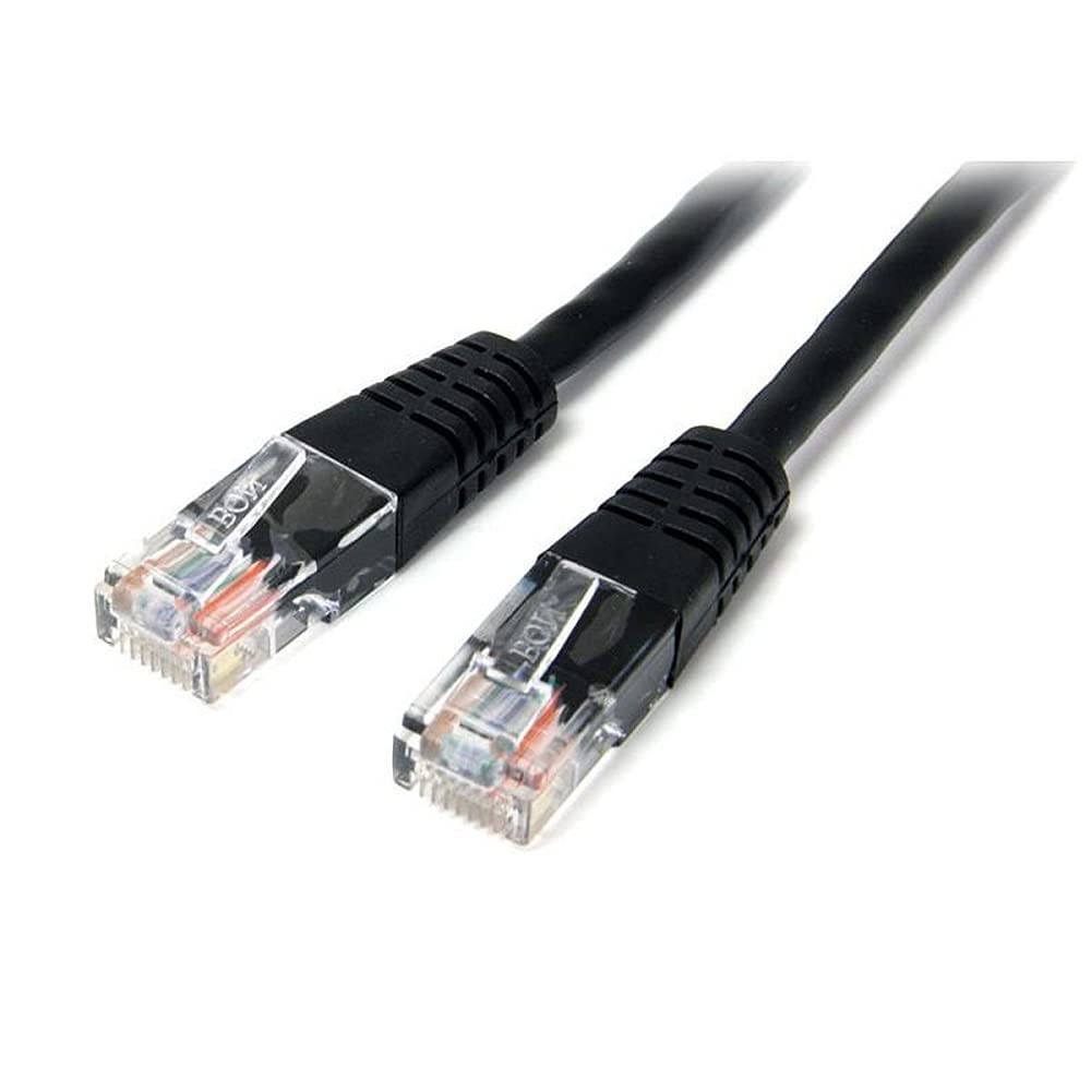 StarTech.com 15m Cat5e Patch Cable with Molded RJ45 Connectors - Black - Cat5e E