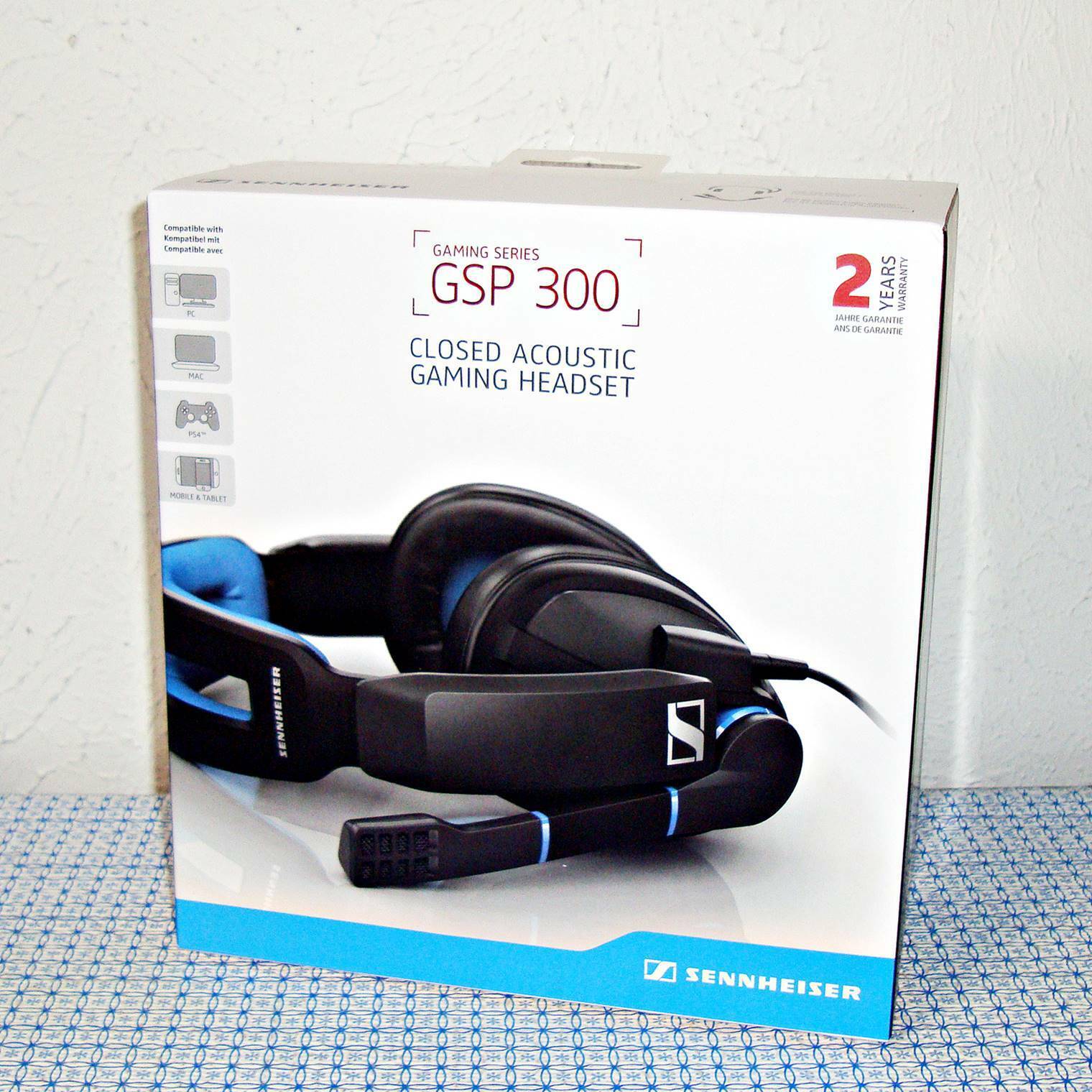 【NEW】SENNHEISER GSP 300 GAMING HEADSET WITH NOISE-CANCELLING MIC, FLIP-TO-MUTE..
