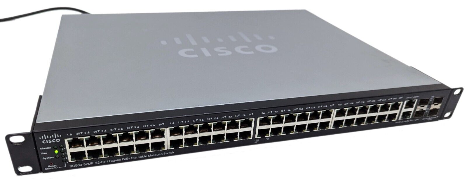 Cisco SG500-52MP 52-Port Gigabit PoE+ Managed Stackable Switch SG500-52MP-K9 V03