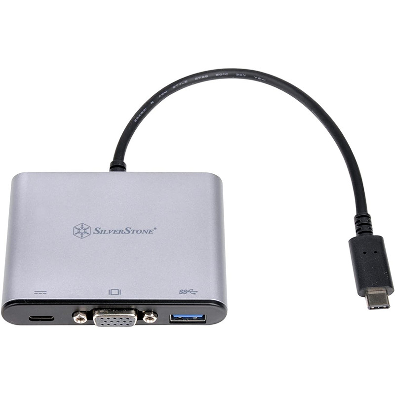Silverstone EP06C USB 3.1 Type C to USB Type A Type C X 1 Charging Port and VGA