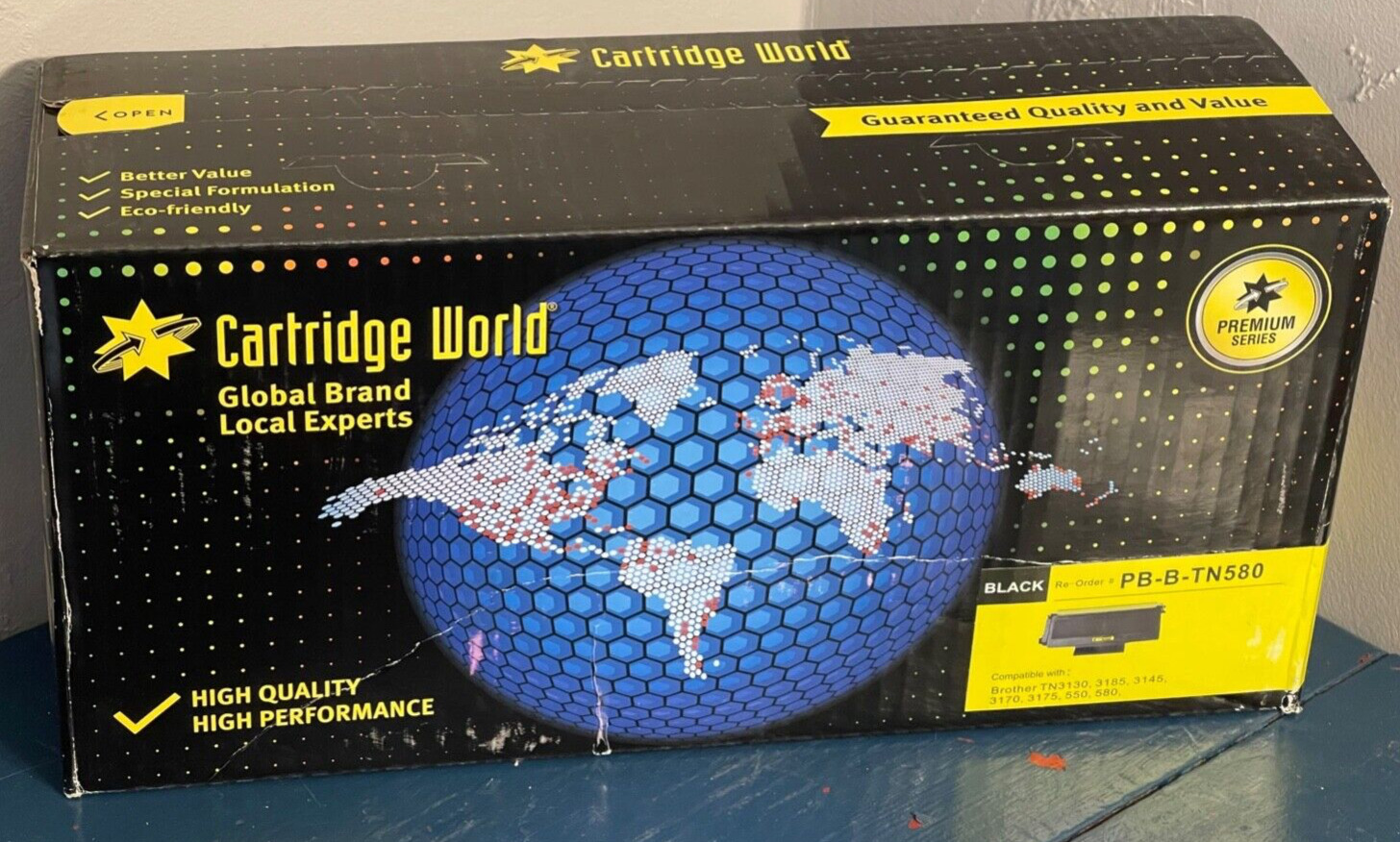 Cartridge World Black Ink  PB-B-TN580 for Brother Laser Printers