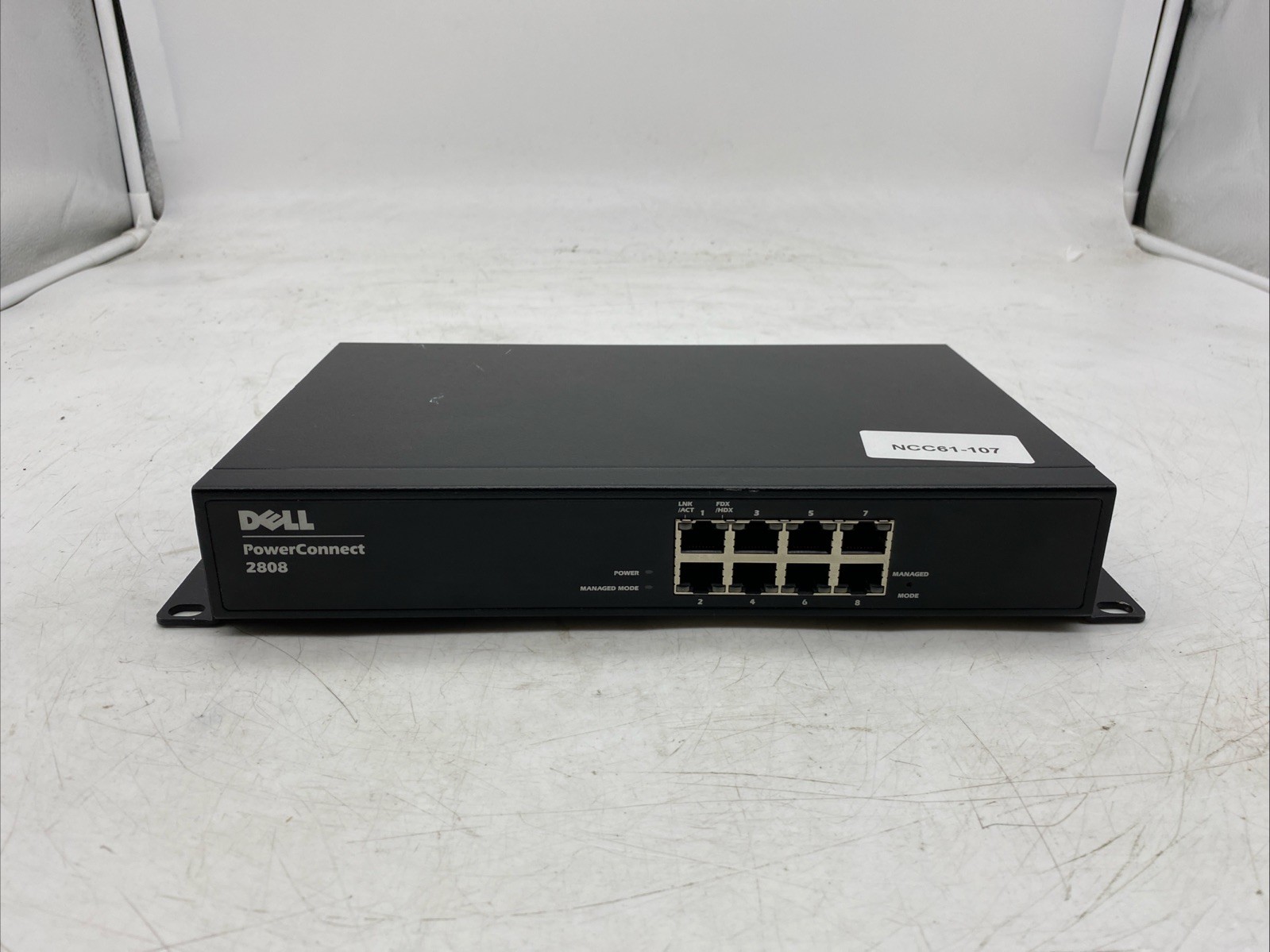 Dell PowerConnect 2808 8-Port Gigabit Switch Managed Rack Ears
