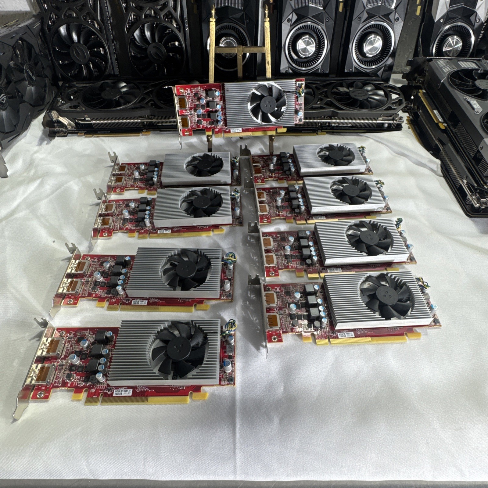 Lot Of 9 Dell AMD Radeon Graphics Video Card RX 550 2GB Half Height Low Profile