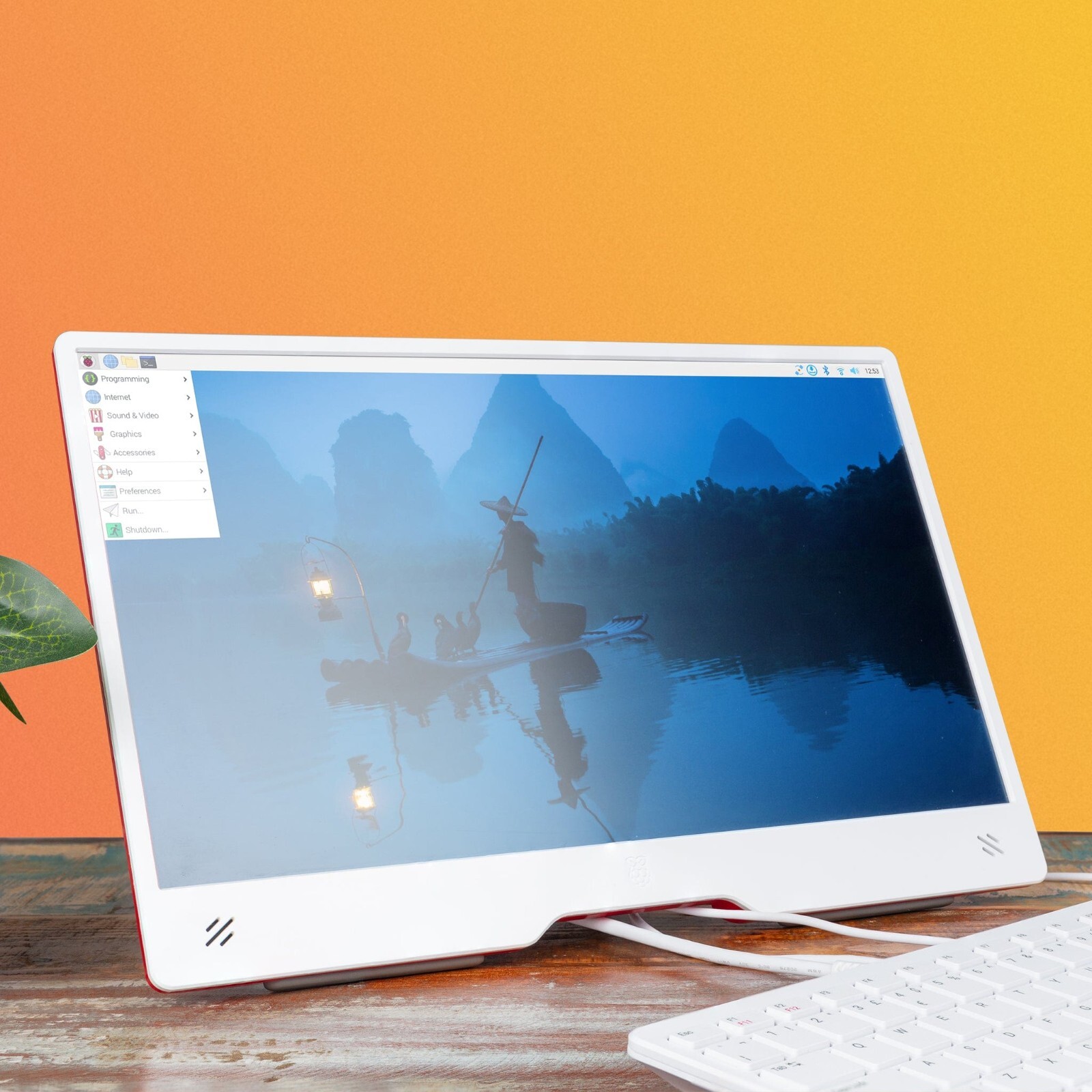 Official Raspberry Pi Monitor 15.6" HD Desktop Display (SC0940) - White 🇺🇸