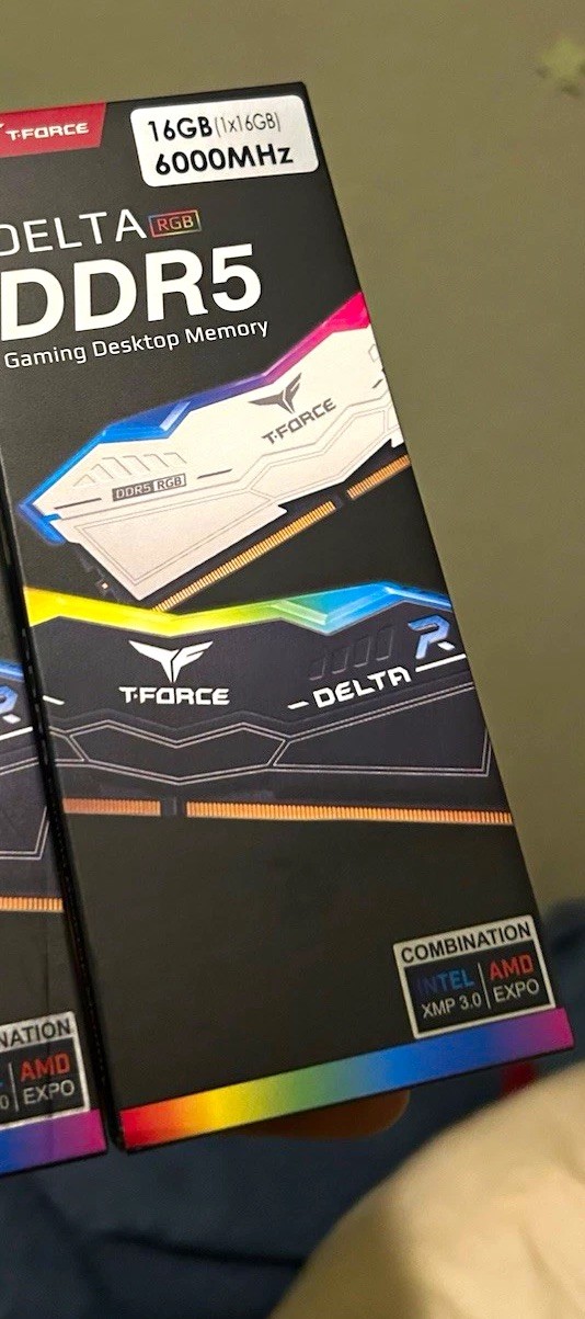 T-FORCE DELTA RGB 16gb DDR5 6000MHz DIMM 288-Pin XMP/EXPO