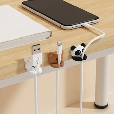Cute Desktop Cable Organizer Holder Winder Clips Desk Self-Adhesive picture