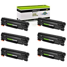 6PK CF283A 83A Toner Cartridge Fit for HP LaserJet Pro M201n M201dw M125a M125nw picture