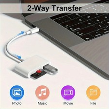 USB C to SD Card Reader, 3-in-1 Hub Converter, Micro SD TF Memory Type-C Adapter picture
