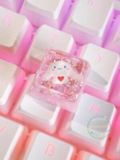 Anime Cartoon Cinnamoroll Keycap Resin Fashion Cute Women Gift Pink Blue Purple picture