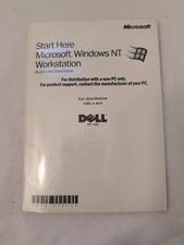 Windows NT Workstation 4.0 Svc Pack MANUAL CD Factory sealed packages For Dell  picture