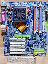 RARE GIGABYTE GA-7N400 Pro2 nForce2 Motherboard Athlon XP 2800+, RAM, I/O Combo picture