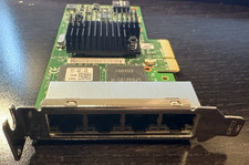 Dell 0T34F4 Intel I350-T4 Quad Port 1GbE RJ45 PCIe Low Profile Network Card picture