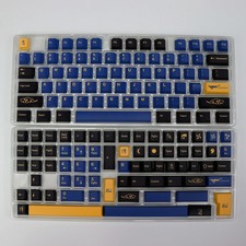 KBDiy GMK Style Blue Samurai PBT Keycaps 140-Key Cherry Profile Mechanical picture