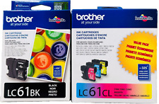 New Genuine Brother LC61 Black Color 4PK Ink Cartridges MFC-255CW MFC-290C picture