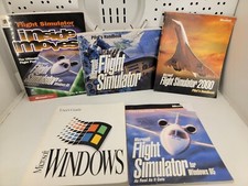 Lot of VTG Microsoft Flight Simulator Handbooks and Users Guides+ Windows 3.1 picture