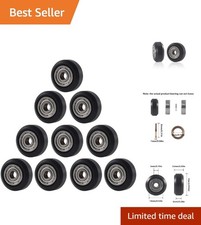 10 Pcs Durable POM 3D Printer Wheels with Full Metal Bearings - Quiet & Stable picture