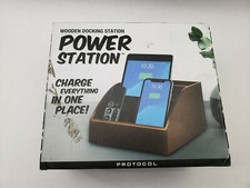 High-quality wooden Clutter-free power/docking station for phones, tablets, etc. picture