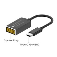 DC Slim Square Tip to USB Type C PD Charger Cable Power Cable for USB C Devices picture