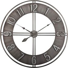 Industrial Loft 30 Inches Metal Wall Clock Oversized 30