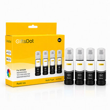 Compatible Epson EcoTank Ink Refill Bottles 70ml Black CMYK 101 102 103 104 504 picture