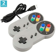 Super Nintendo Style USB SNES Retro Game Controller - Pack of 2 picture