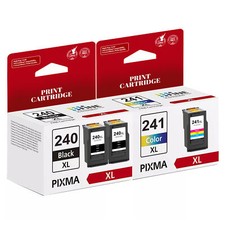 3Pcs Black Color Ink Cartridge PG-240XL CL241-XL Set For Canon MG3122 MG3220 picture