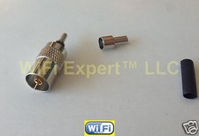 IEC DVB-T TV PAL Female Crimp for RG174 RG179 RG316 RG188 Coax Cable Connector picture