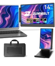 New Dual Laptop Screen Extender - 14'' Portable Monitor Plug & Play, 1080P FHD picture