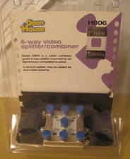 Open House H806 5-1000 MHz 6 Way Passive Splitter for Modem VHF and UHF new picture