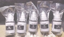 Lot Of 5 Canon GI-290BK Black Ink Bottle Genuine OEM for PIXMA G Series Printers picture