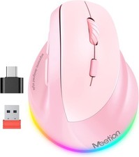 MEETION Left-Handed Mouse Ergonomic Mouse Wireless Vertical Mouse RGB Recharg... picture