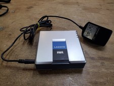 Linksys PAP2T 2 Port VoIP Phone Adapter ATA SIP Voice Gateway with Power Supply picture